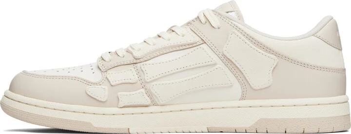AMIRI White & Beige Skel Top Low Sneakers - Image 3