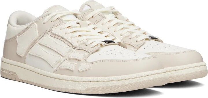 AMIRI White & Beige Skel Top Low Sneakers - Image 4