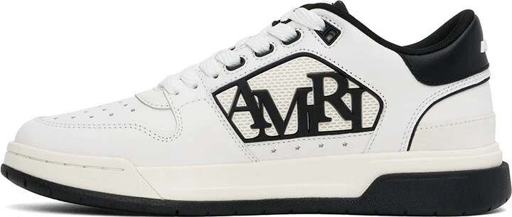 AMIRI White & Black Classic Low Sneakers - Image 3