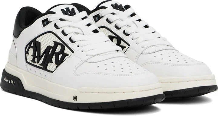 AMIRI White & Black Classic Low Sneakers - Image 4