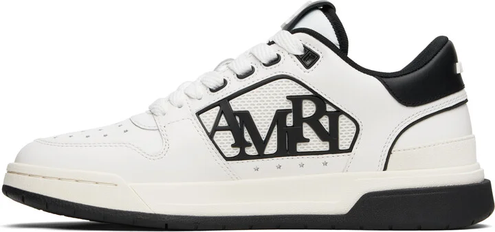 AMIRI White & Black Classic Low Sneakers - Image 3