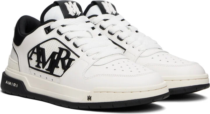 AMIRI White & Black Classic Low Sneakers - Image 4