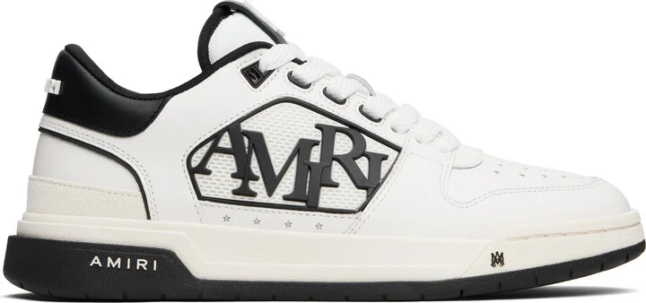 AMIRI White & Black Classic Low Sneakers
