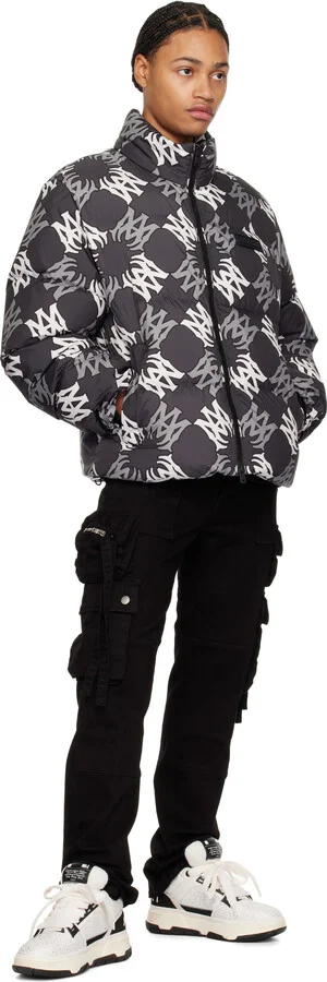 AMIRI White & Black Crystal MA-1 Sneakers - Image 5