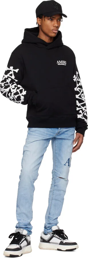 AMIRI White & Black MA Quad Debossed Nubuck MA-1 Sneakers - Image 5
