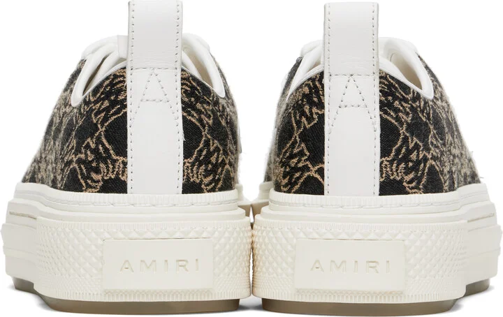 AMIRI White & Black MA Quad Jacquard Court Sneakers - Image 2