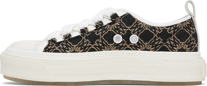 AMIRI White & Black MA Quad Jacquard Court Sneakers - Image 3