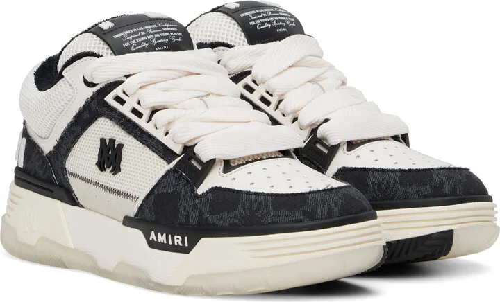 AMIRI White & Black MA Quad MA-1 Sneakers - Image 4