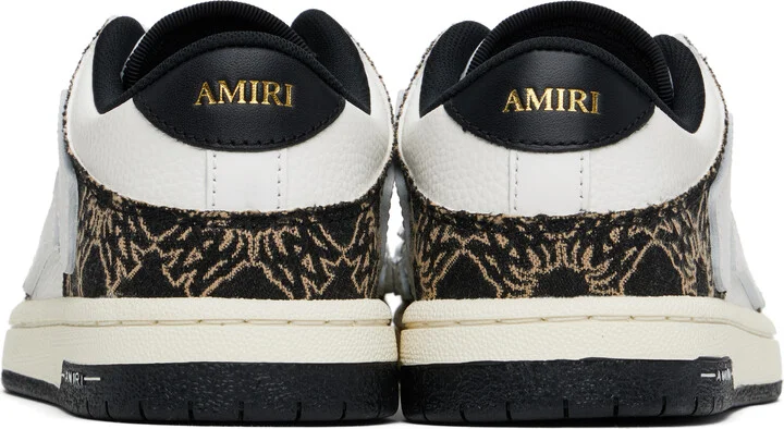AMIRI White & Black MA Quad Skel Low Top Sneakers - Image 2