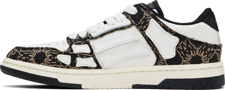 AMIRI White & Black MA Quad Skel Low Top Sneakers - Image 3