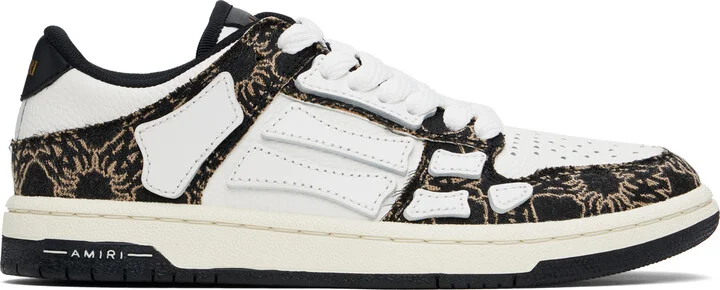 AMIRI White & Black MA Quad Skel Low Top Sneakers
