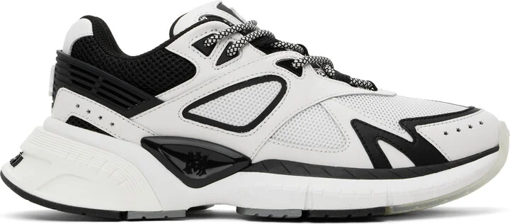AMIRI White & Black 'MA' Runner Sneakers