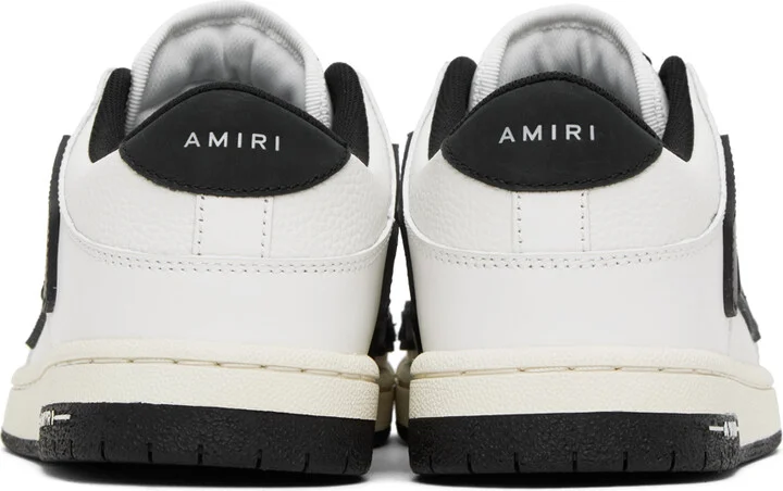 AMIRI White & Black Skel Top Low Sneakers - Image 2