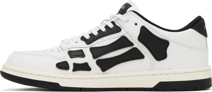 AMIRI White & Black Skel Top Low Sneakers - Image 3