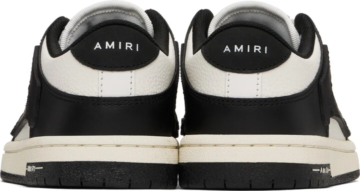 AMIRI White & Black Skel-Top Low Sneakers - Image 2