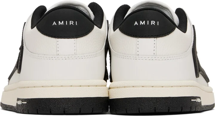 AMIRI White & Black Skel-Top Low Sneakers - Image 2