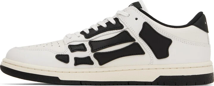 AMIRI White & Black Skel-Top Low Sneakers - Image 3