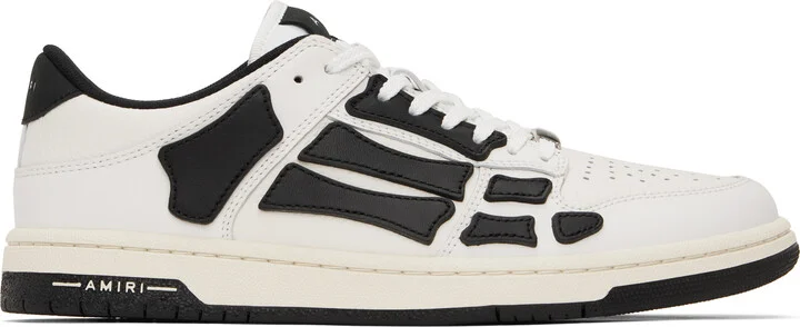 AMIRI White & Black Skel-Top Low Sneakers