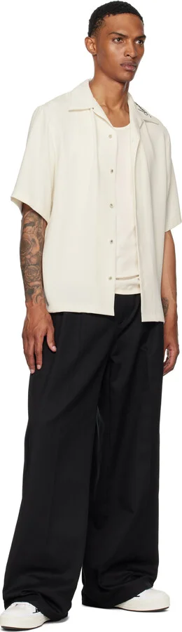 AMIRI White & Black Stars Court Low Sneakers - Image 5
