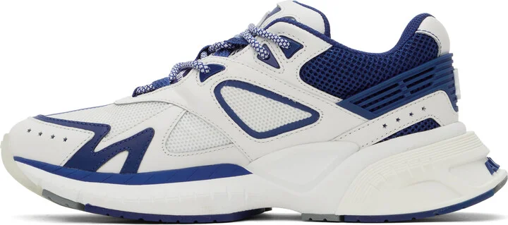 AMIRI White & Blue 'MA' Runner Sneakers - Image 3