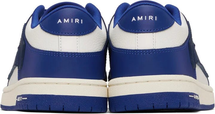 AMIRI White & Blue Skel-Top Low Sneakers - Image 2