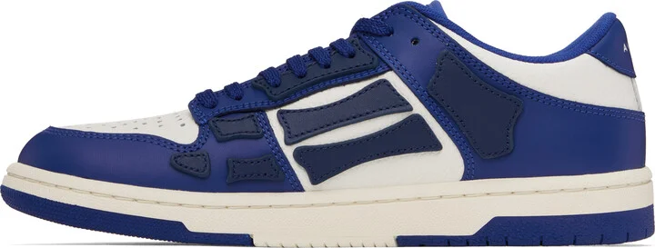 AMIRI White & Blue Skel-Top Low Sneakers - Image 3