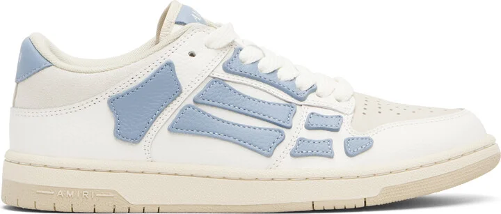 AMIRI White & Blue Skel Top Low Sneakers