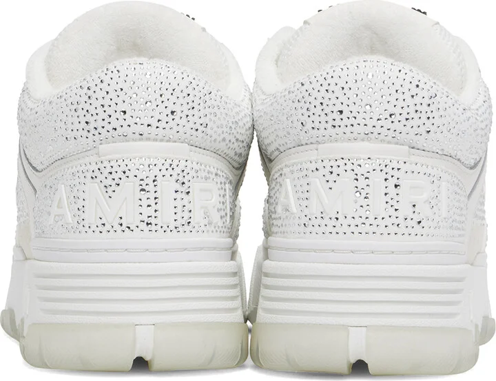 AMIRI White Crystal MA-1 Sneakers - Image 2