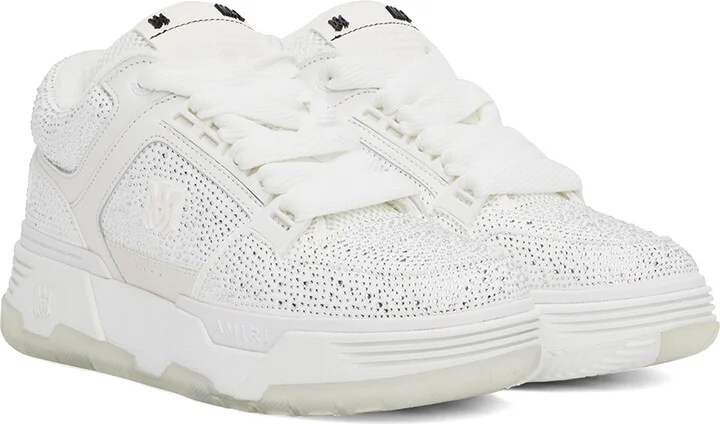 AMIRI White Crystal MA-1 Sneakers - Image 4