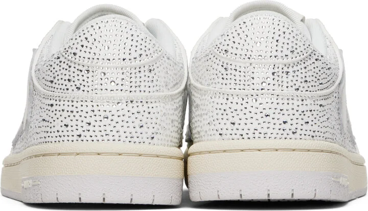 AMIRI White Crystal Skel Top Low Sneakers - Image 2