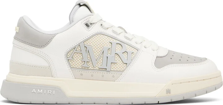 AMIRI White & Gray Classic Low Sneakers