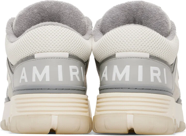 AMIRI White & Gray MA-1 Sneakers - Image 2