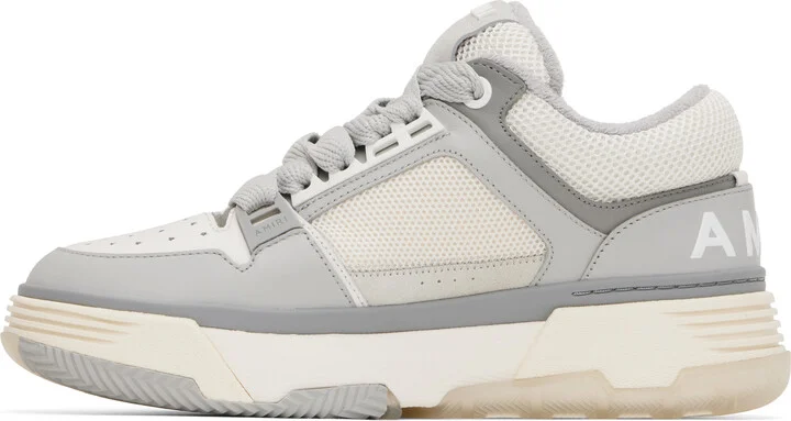 AMIRI White & Gray MA-1 Sneakers - Image 3