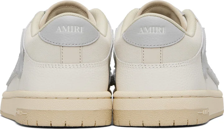 AMIRI White & Gray Skel Top Low Sneakers - Image 2