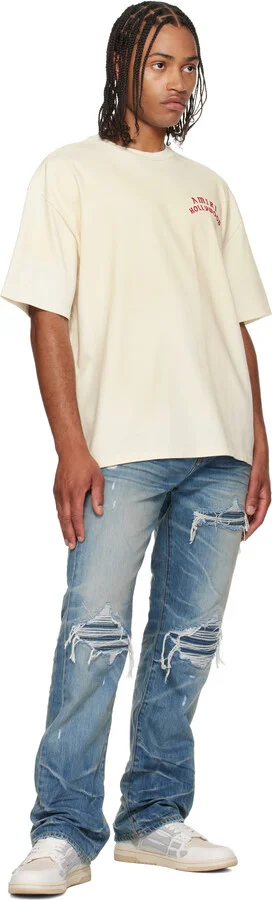 AMIRI White & Gray Skel Top Low Sneakers - Image 5