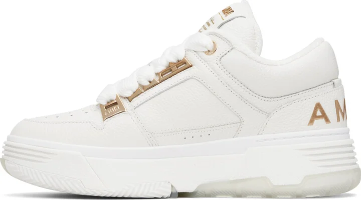 AMIRI White Metallic MA-1 Sneakers - Image 3