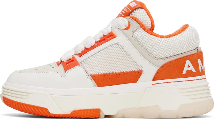 AMIRI White & Orange MA-1 Sneakers - Image 3