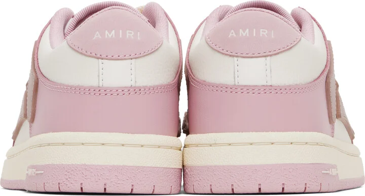 AMIRI White & Pink Skel-Top Low Sneakers - Image 2