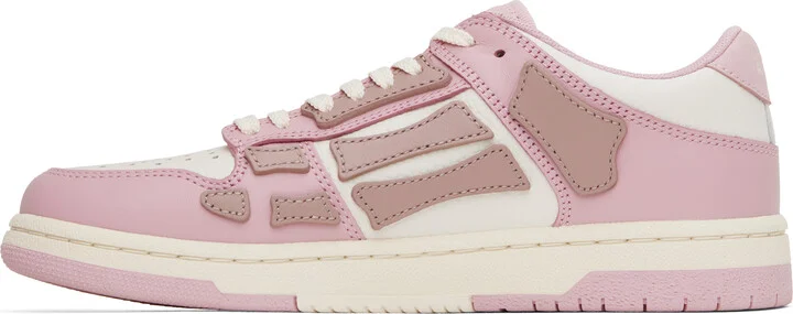 AMIRI White & Pink Skel-Top Low Sneakers - Image 3