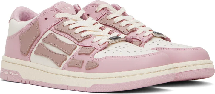 AMIRI White & Pink Skel-Top Low Sneakers - Image 4