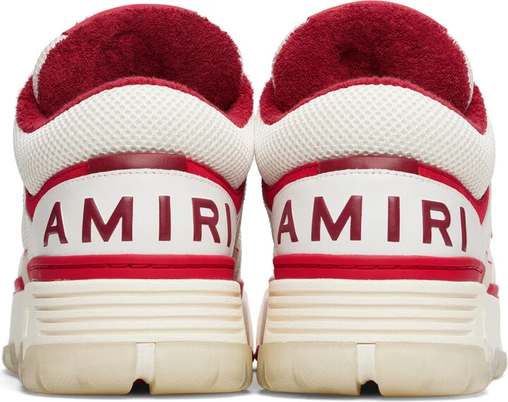 AMIRI White & Red MA-1 Sneakers - Image 2