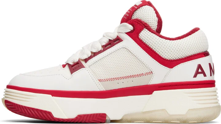 AMIRI White & Red MA-1 Sneakers - Image 3