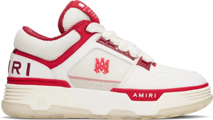 AMIRI White & Red MA-1 Sneakers