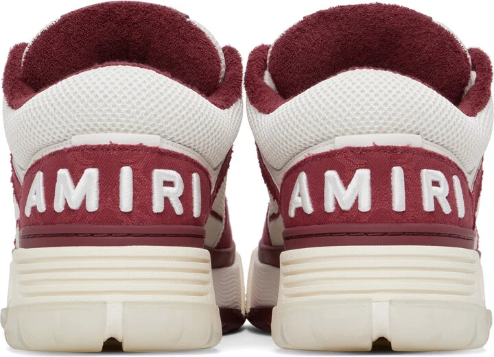 AMIRI White & Red MA Quad MA-1 Sneakers - Image 2