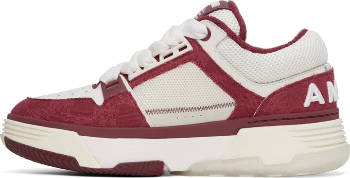 AMIRI White & Red MA Quad MA-1 Sneakers - Image 3