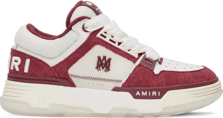 AMIRI White & Red MA Quad MA-1 Sneakers