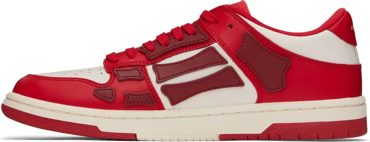 AMIRI White & Red Skel-Top Low Sneakers - Image 3