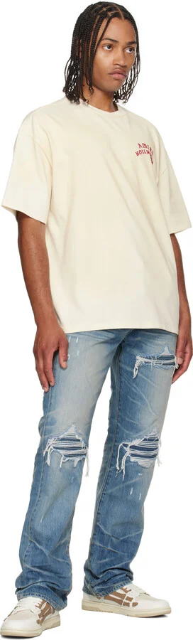 AMIRI White & Tan Skel Top Low Sneakers - Image 5