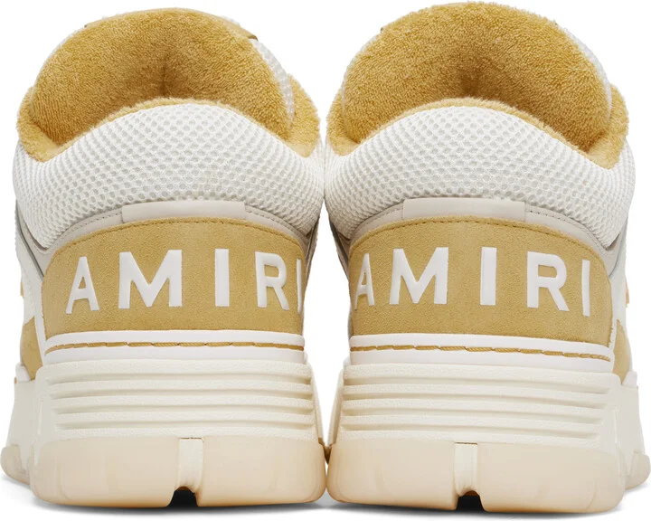 AMIRI White & Yellow MA-1 Sneakers - Image 2