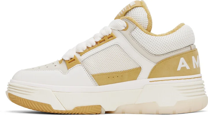 AMIRI White & Yellow MA-1 Sneakers - Image 3